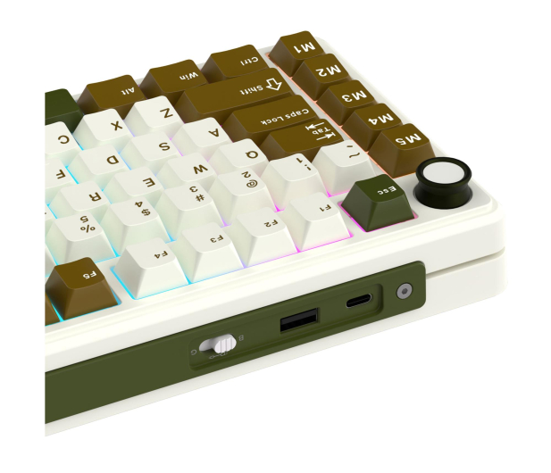 Royal Kludge RK L75 Palm Green Beige switch - 1455763 - zdjęcie 6